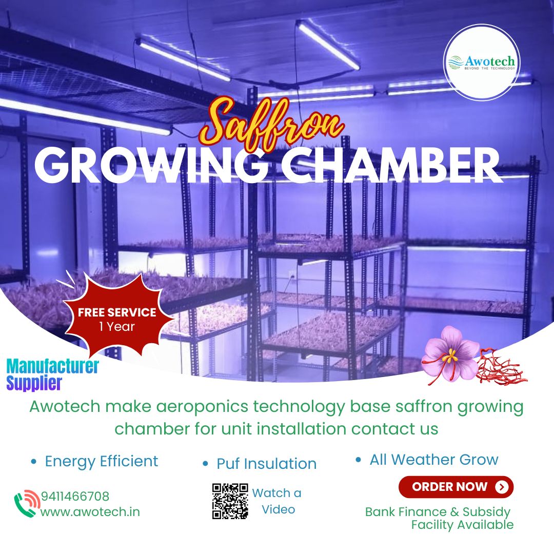 Saffron Growing Chamber Manufacturer Awotech
